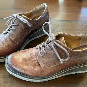 Sofft Salerno Wedge Oxford shoes - Whiskey Montana Cut Lines W9